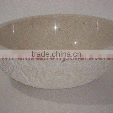 UNIQUE BOTTICINA CREAM MARBLE SINKS photo-4