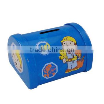 Kid gift mailbox shape metal tin piggy bank