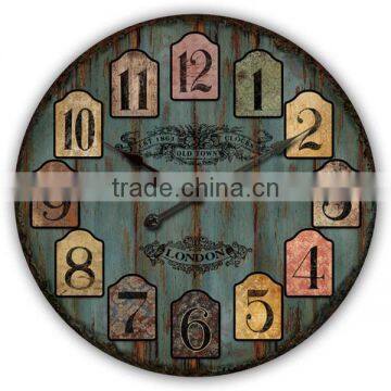 Popular Sale!Old Style Wooden Wall Clock MDF Wall Clock Cheap Wall Clock Wholesale