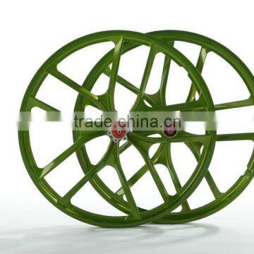 22 Inch Lightest Strongest Magnesium Alloy Bike Wheel /fixed Gear Type Hub Bike Wheel