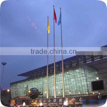 Electric Commercial Outdoor Taper Stainless Steel Flag Pole