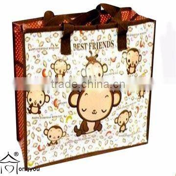 Cute design non woven shopping bag foldable non woven bag