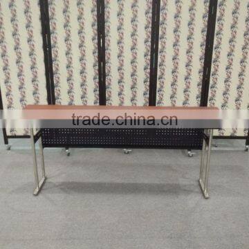 New Style Comercial Banquet Rectangular Training Tables With Folding Legs and Metal Mask photo-4