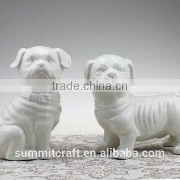 Customized mini resin french bulldog figurines model set