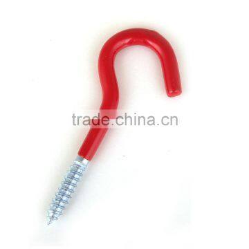 Black All Purpose 6X4 Inch Vinyi Coated Garagr Screw Hooks (pack of 2) photo-4