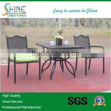 outdoor waterproof aluminum chairs with table set (2+1) SCAF040