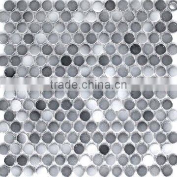 High Quality Grey Round Mosaic Tiles For Bathroom/Flooring/Wall etc & Mosaic Tiles On Sale With Low Price