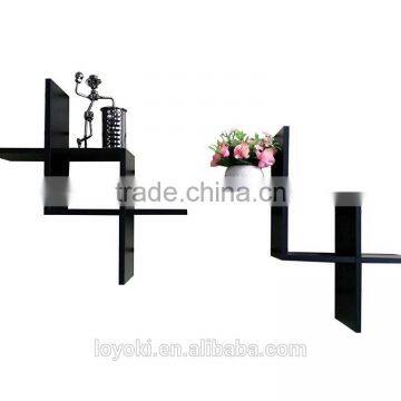 Shelving Solution Set of 2 Reversed Criss Cross Wall Shelf photo-2
