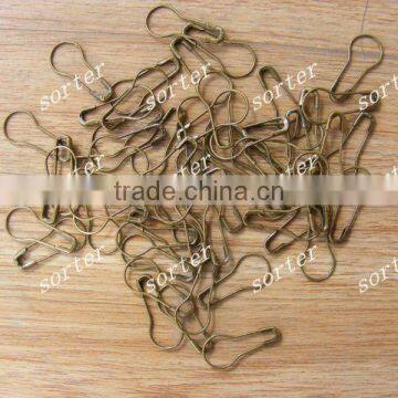 Bulk Packing Way Bronze Color Pear Shaped Bulb Safety Pin for Garment photo-2