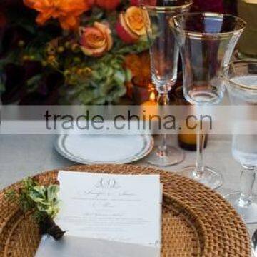 Rattan Charger Round Plate photo-2