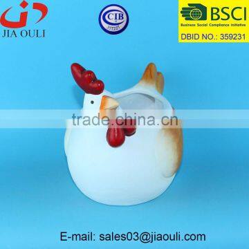 Beautiful EASTER Decorations Ceramic Rooster Figurines, Animal Planter Pot photo-5