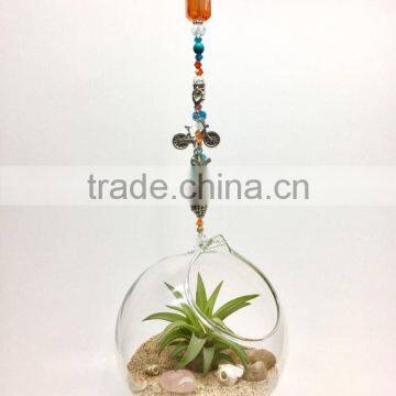 Hanging Glass Orb Ball Terrarium Ornaments photo-2