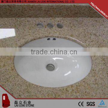 Rectangular Shape G682 Sunset Gold Polished Countertop Gold Granite Table Top photo-2