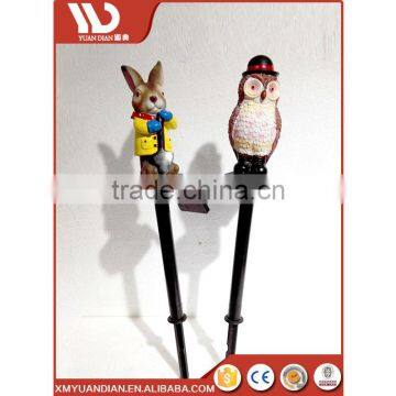 China Gift Items Art Work Resin Craft Outdoor Lighting Solar Garden Led Light photo-3