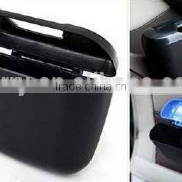 Plastic automobile car door hanging trash bin