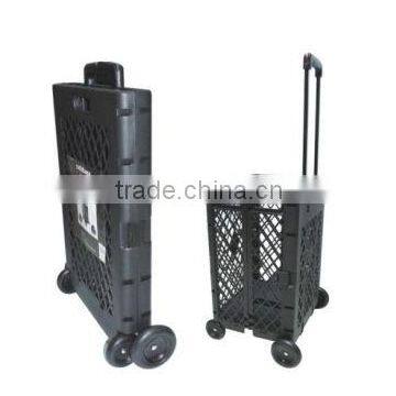 mesh plastic portable luggage cart