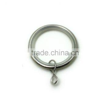 Metal Silent Curtain Rod Ring With Loose Eyelet ID35mm/OD42mm Brushed Nickel Plated photo-3