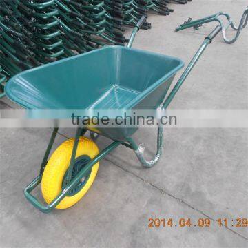 Top Quality Plastic Tray WB6414 Wheelbarrow With PU FOAM WHEEL