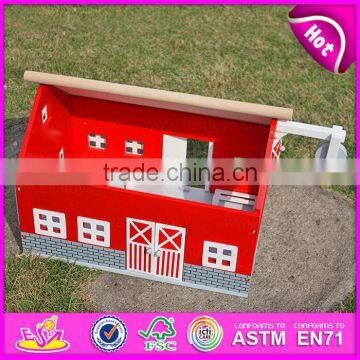Funny Girl Play Set Wooden Wooden Barn Toy Best Design Kids Wooden Barn Toy W06A105-S photo-2