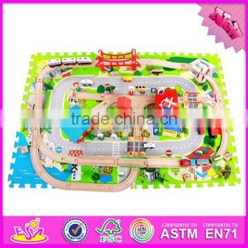 2017 Most Popular Funny Activity Toys Kids Wooden Toy Train Sets W04C068 photo-5