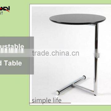 Adjustable Round Wooden Snack Table