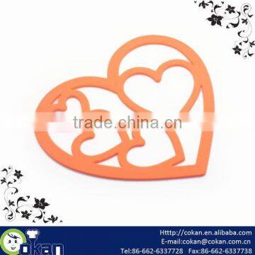 5 Heart Shape Silicone Pot Mat,Pot Holder,Pot Pad CK-SL603