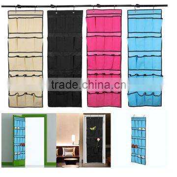 20 Pocket Wall Hanging Shoe Organizer Rack Space Saver Storage Bag Over the Door photo-3