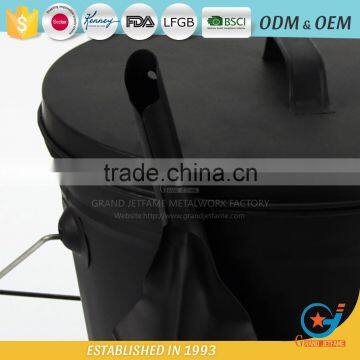 Iron Ash Bucket Coal Multifunctional Metal Bucket photo-5