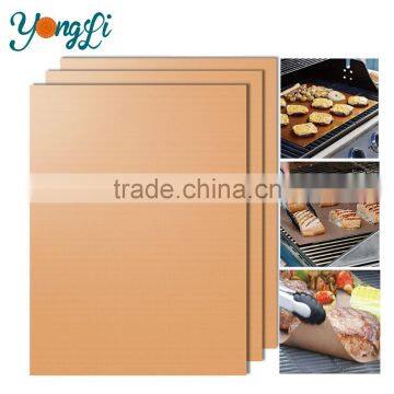 PTFE Coated Non-stick BBQ Sheet Mat Copper Grill Mat