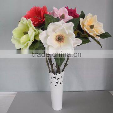 high quality fake wholesale silk cloth flower home decorating artificial magnolia flowers