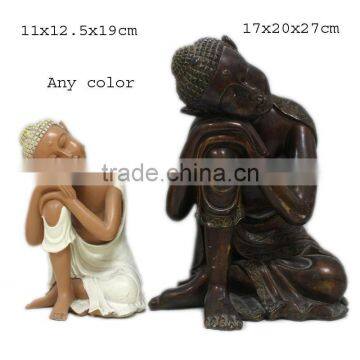 Sleeping Polyresin Buddha Statue For Home Decor