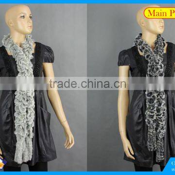 High Quality Knitted Rex-Rabbit Scarf photo-3