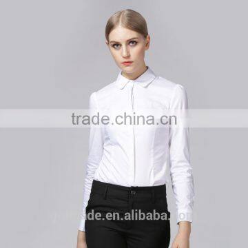 2017 High Quality Ladies Office Uniform Formal White Shirt for Women photo-3