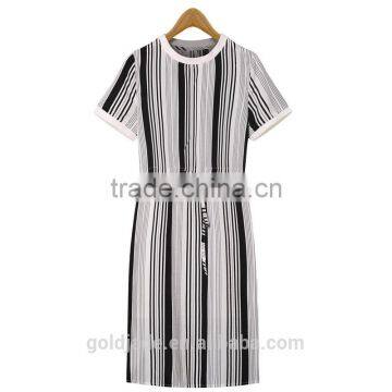 2016 Latest Plain Dress for Fat Women With Short Sleeve,plus Size/over Size Women Casual Dress for Summer photo-2