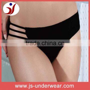 ladies nylon hollow out black panties, fashion sexy girls transparent bikini panties