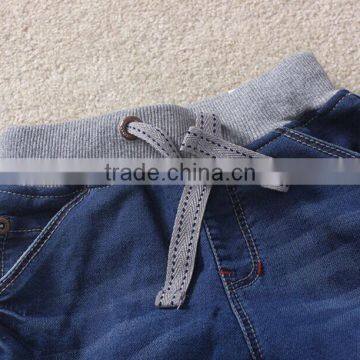 2016 New Model Jeans Pants Baby Boys Elastic Jeans Shorts photo-3