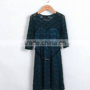 GZY 2015 Wholesale Long Sleeve Women Red Party Dresses photo-2