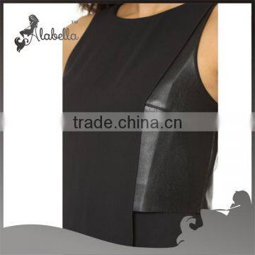 2016 New Products Black Top Leather Tops photo-3