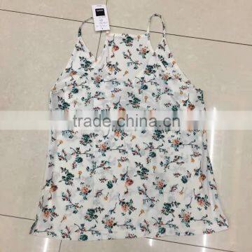 Yiwu Surplus Inventories Women Fashion Sexy Flower Printing Tank Top photo-6