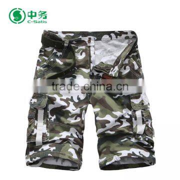 New Style European Fashion Summer 100% Cotton Baggy Camo Cargo Shorts for Men photo-2