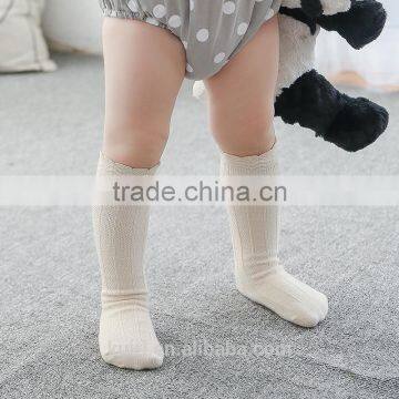 Baby Top Fashion Pure Color Kids Socks Soft 100% Cotton Kawaii Boys Girls Knee Long Socks Children's Leg Warmers High Socks photo-3