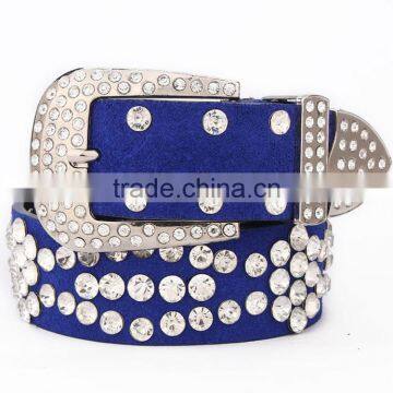 Fashion Fancy Rhinestone Bridal Waist Belt with Shinny Buckle