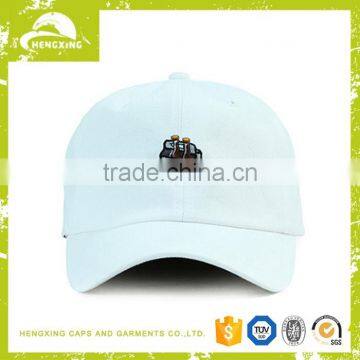 100 cotton washed embroidered elastic baseball cap