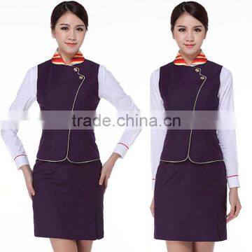 2016 Good Quality Juqian Brand Wholesale Women Vest Slim Fit Airline Vest Suits photo-5