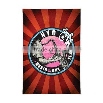 Full Color Sublimated Large Sports Towel - 15" x 26", made from microfiber/polyester & polyethylene and comes with your designs