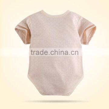 Factory Price Organic Cotton Baby Girls' Organic Short Sleeve Romper Organic Baby Clothes photo-5
