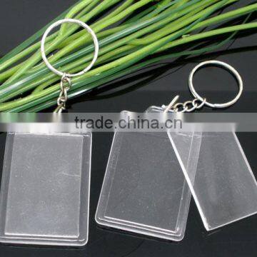 Custom W/Transparent Acrylic Picture Frames Key Chain For 43x28mm Photo photo-2