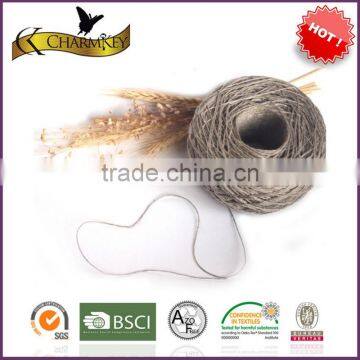 Gray organic eco-friendly 100 linen yarn for hand knititing sweater