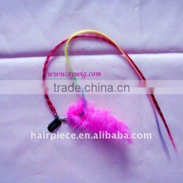 synthetic feather hair extension or human hair feather extension feather hair extension