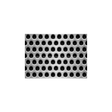 round hole perforated metal staggered row